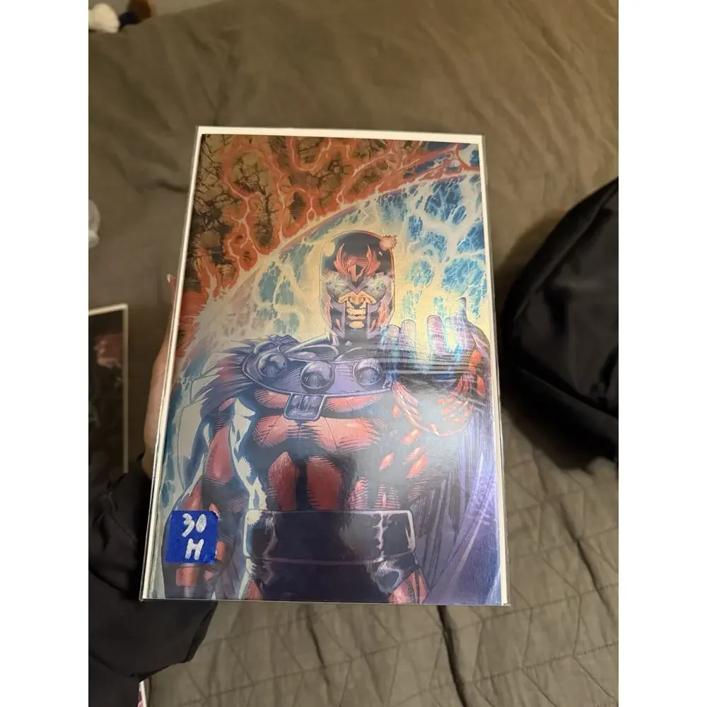 Magneto Foil Comic Book - Magneto Cover Art, Bagged Protective Comic Sleeve